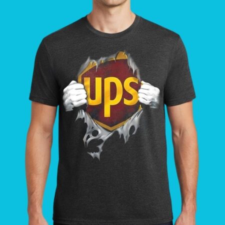 UPS Ripped Chest Delivery Pride Graphic T-Shirt