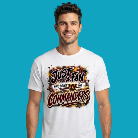 Washington Football Just A Fan Logo Pride T-Shirt