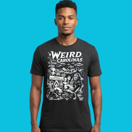 Weird Carolinas Cryptids & Folklore Mythical Graphic Tee