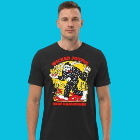 Wicked Joyful New Hampshire Bigfoot Chicken Nuggets Shirt