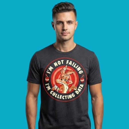 Wile E Coyote I'm Collecting Data Funny Cartoon Tee