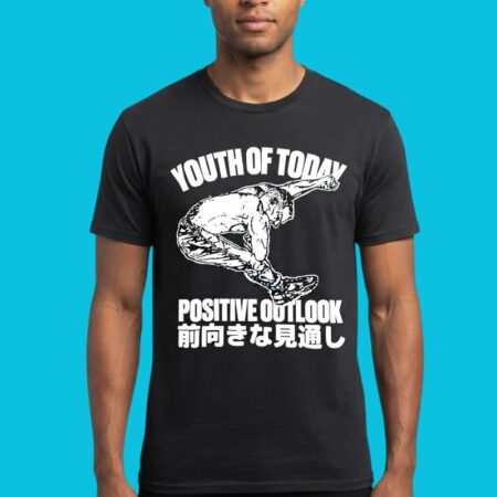 Youth Of Today Positive Outlook Revelation Records Hardcore Shirt
